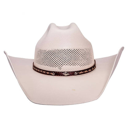 Austin Cream Straw Cowboy Hat by American Hat Makers front view