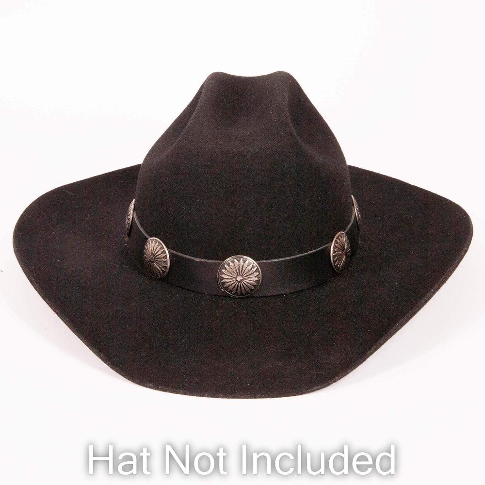 Aztec black hat band on a black hat