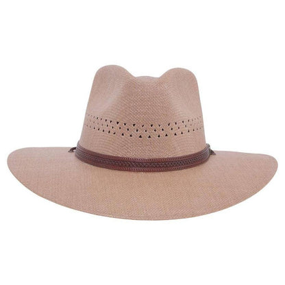 Barcelona Tan Straw Sun Hat by American Hat Makers