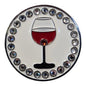 Bling Wine Glass Magnetic Hat Pin