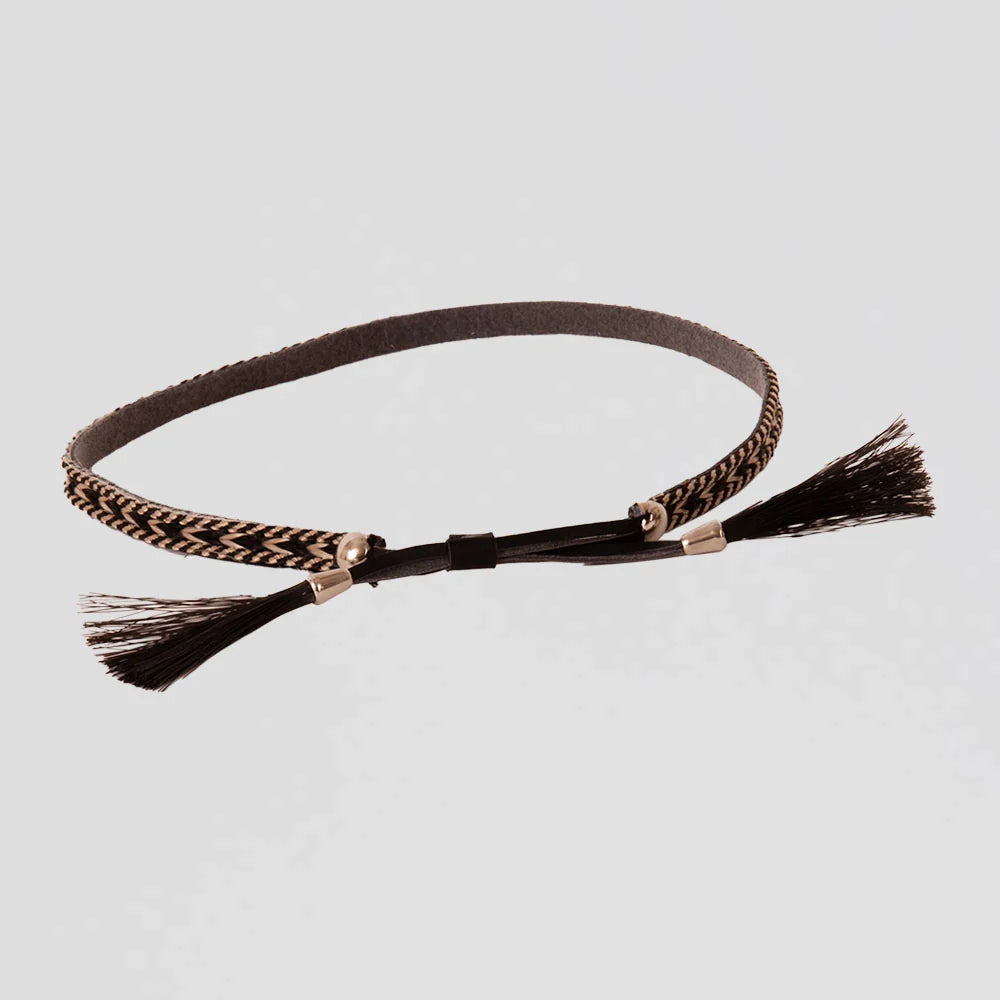 Bodie | Horsehair Leather Hat Band