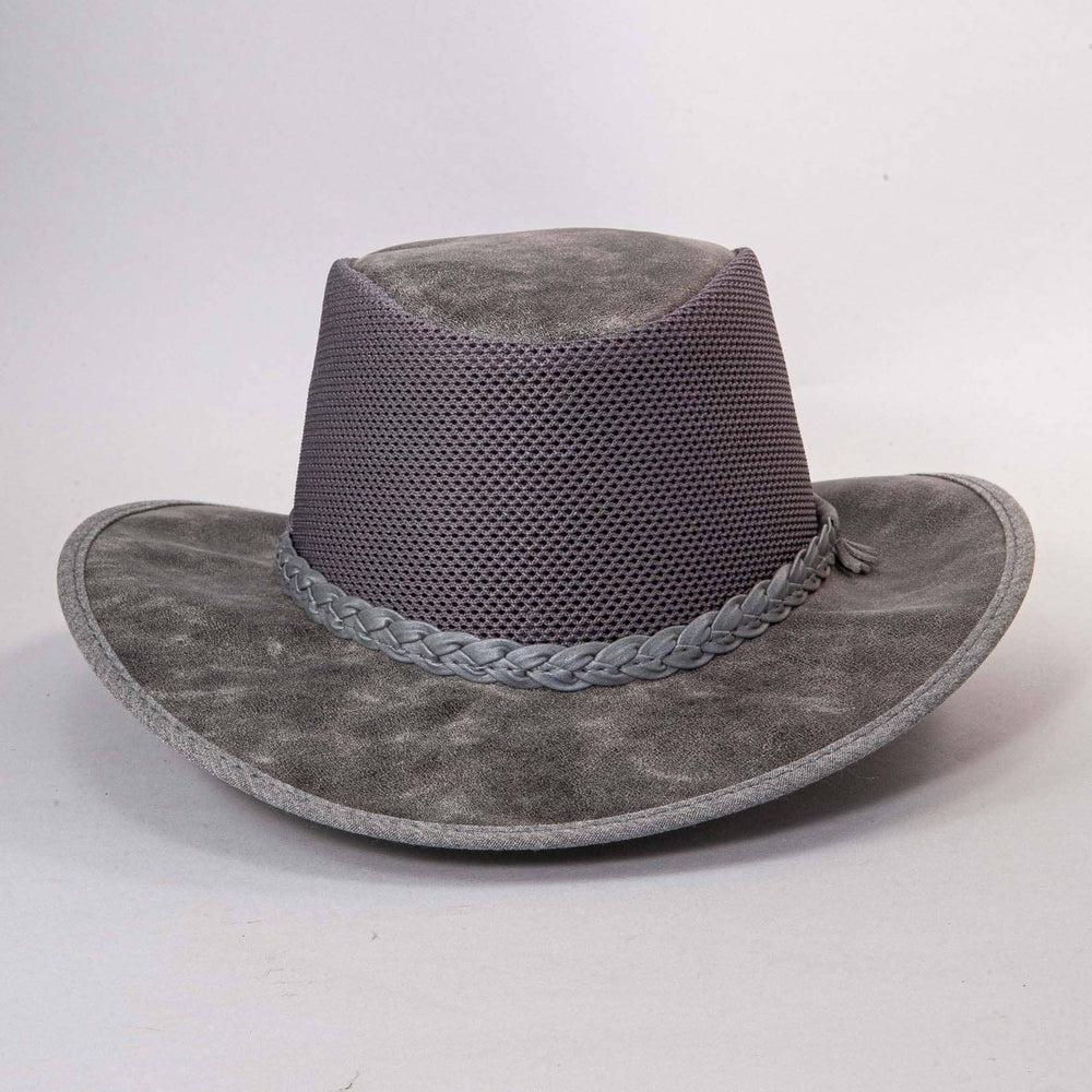 Breeze Bomber Grey Mesh Sun Hat by American Hat Makers