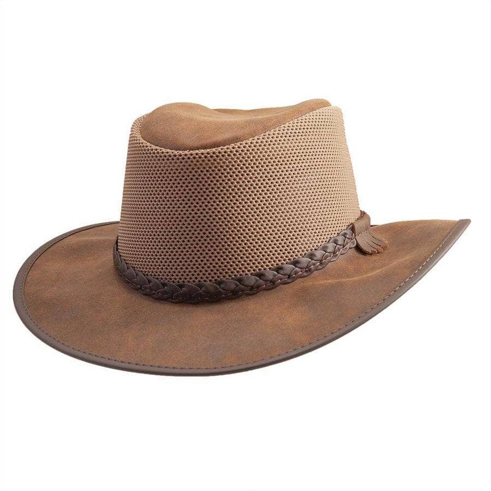 Breeze Bomber Brown Mesh Sun Hat by American Hat Makers