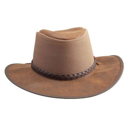 Breeze Bomber Brown Mesh Sun Hat by American Hat Makers