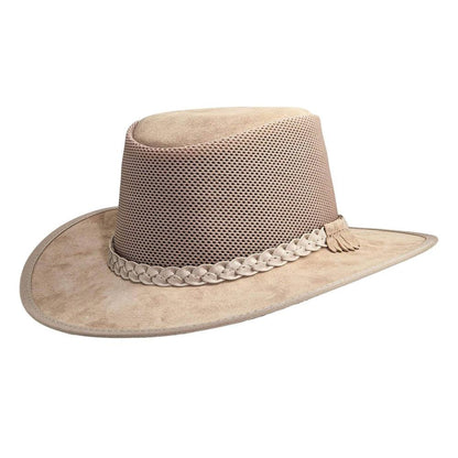 Suede Breeze Latte with Braided Band Sun Hat by American Hat Makers