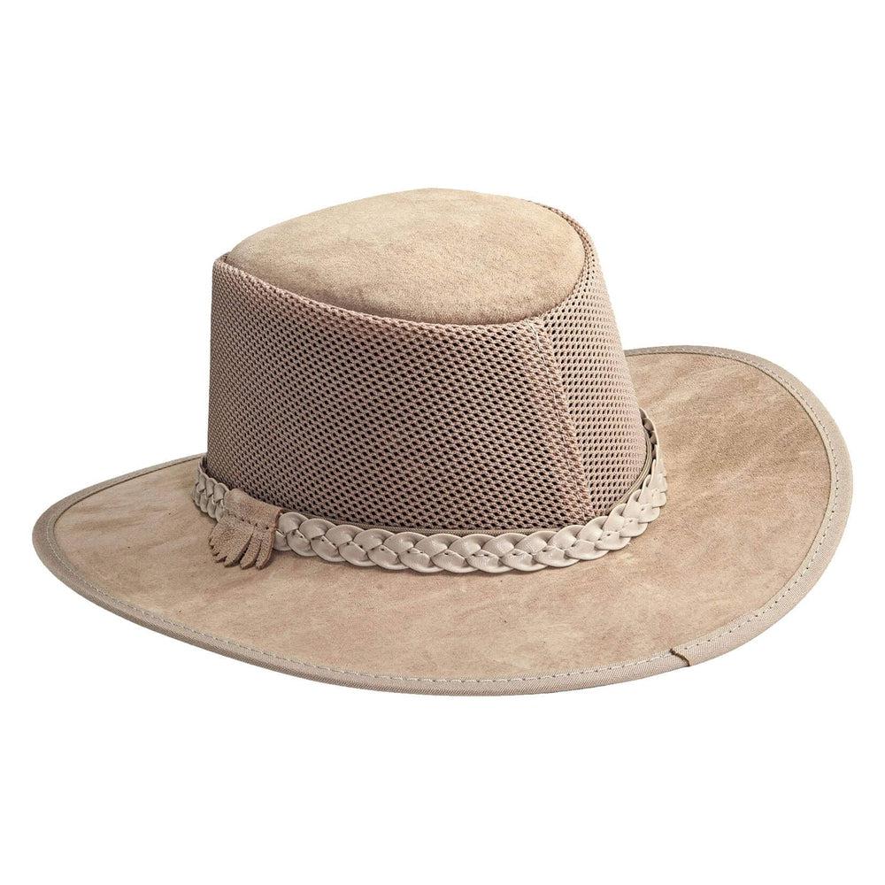 Suede Breeze Latte with Braided Band Sun Hat by American Hat Makers