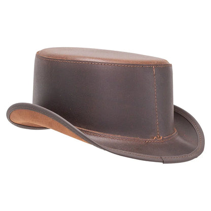Bromley | Mens Leather Top Hat