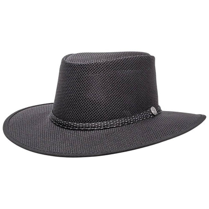 Cabana Black Mesh Sun Hat with UPF Rating by American Hat Makers