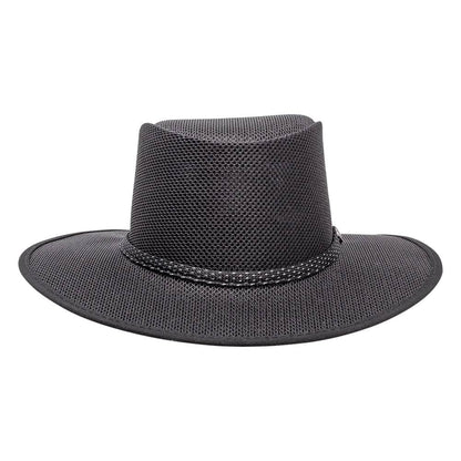 Cabana Black Mesh Sun Hat with UPF Rating by American Hat Makers