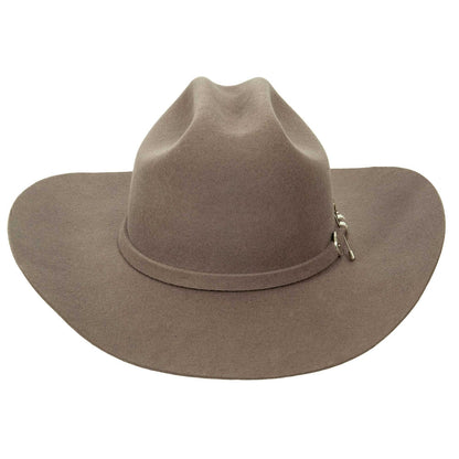 A front view of a Gunsmoke Cattleman Felt Cowboy Hat