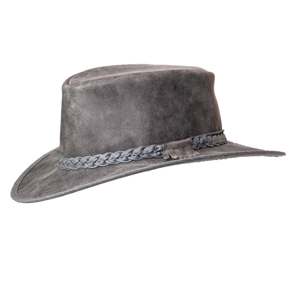 Crusher | Womens Leather Crushable Outback Hat