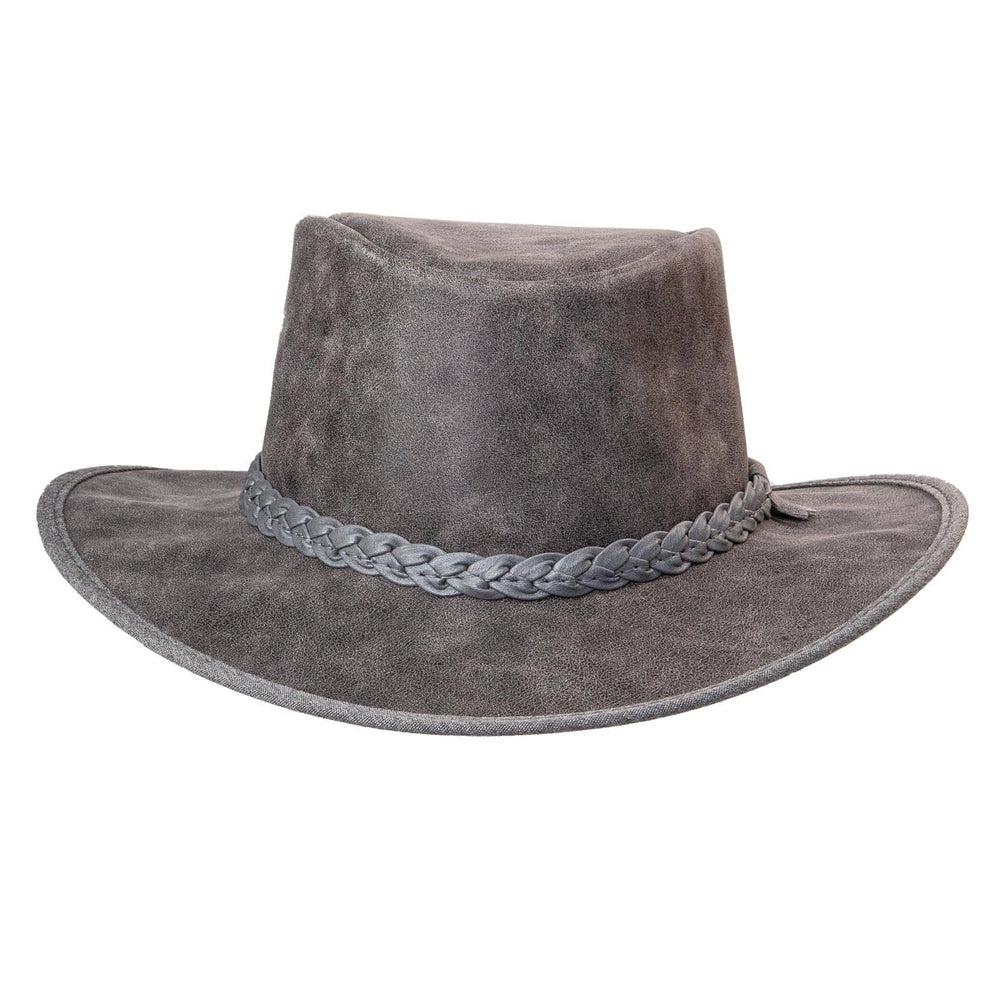 Crusher | Womens Leather Crushable Outback Hat