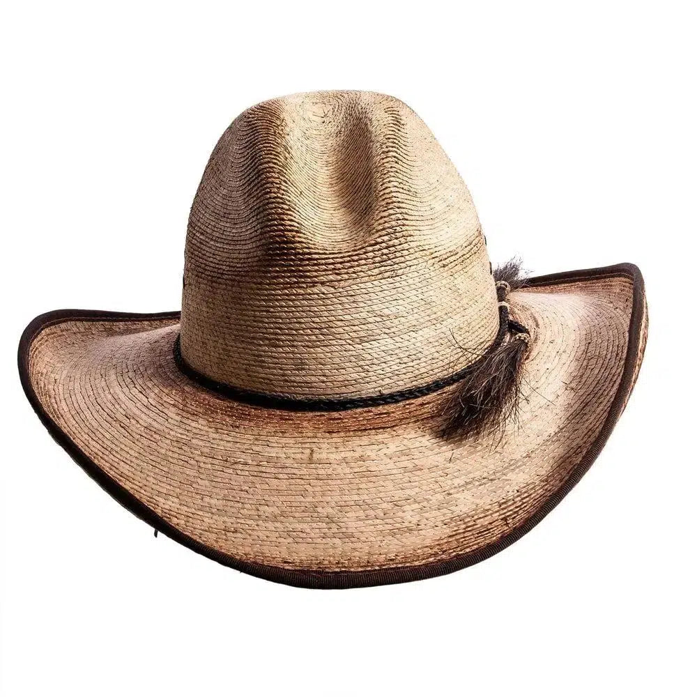 diego palm straw fedora front view