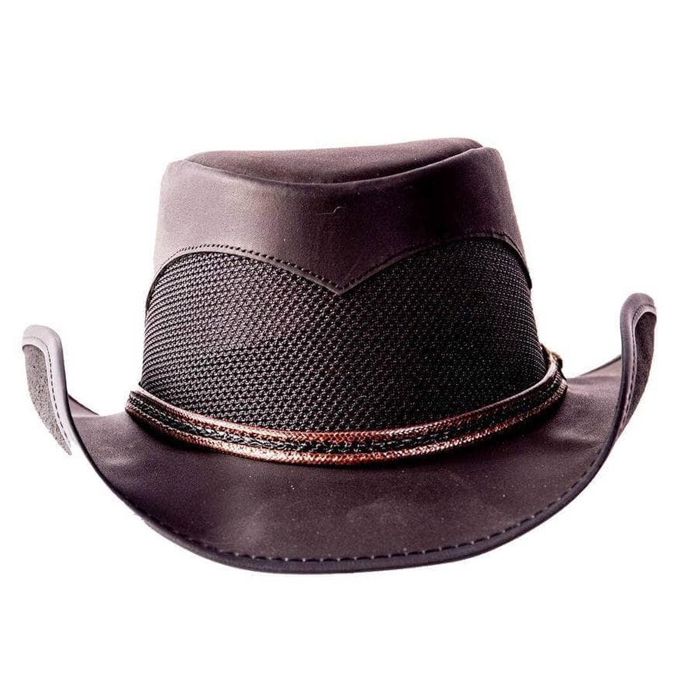 Durango Black Leather Mesh Cowboy Hat by American Hat Makers