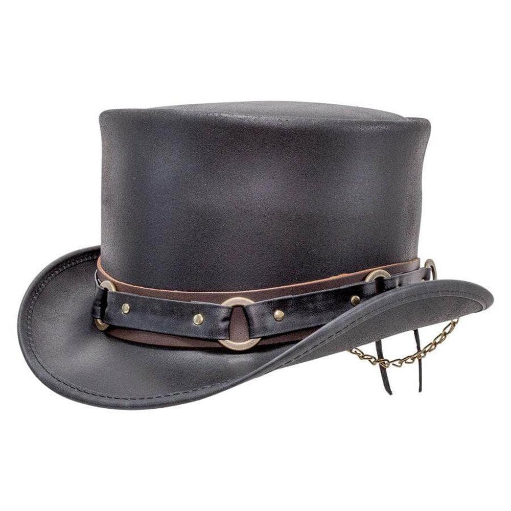 El Dorado Black Top Hat with SR2 Band by American Hat Makers