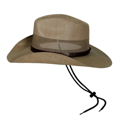 Florence Curl Tan Cowboy Hat Side View