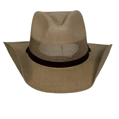 Florence Curl Tan Cowboy Hat Front View