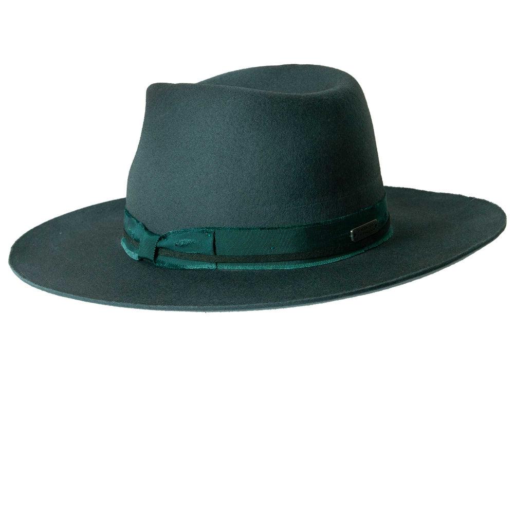 A back view of Greenwich Felt Fedora Hat 