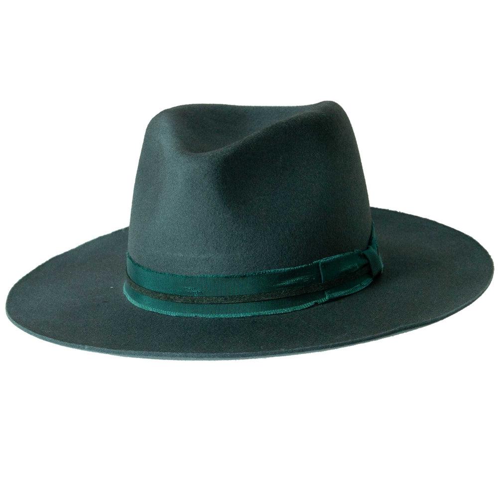 An front view of Greenwich Felt Fedora Hat