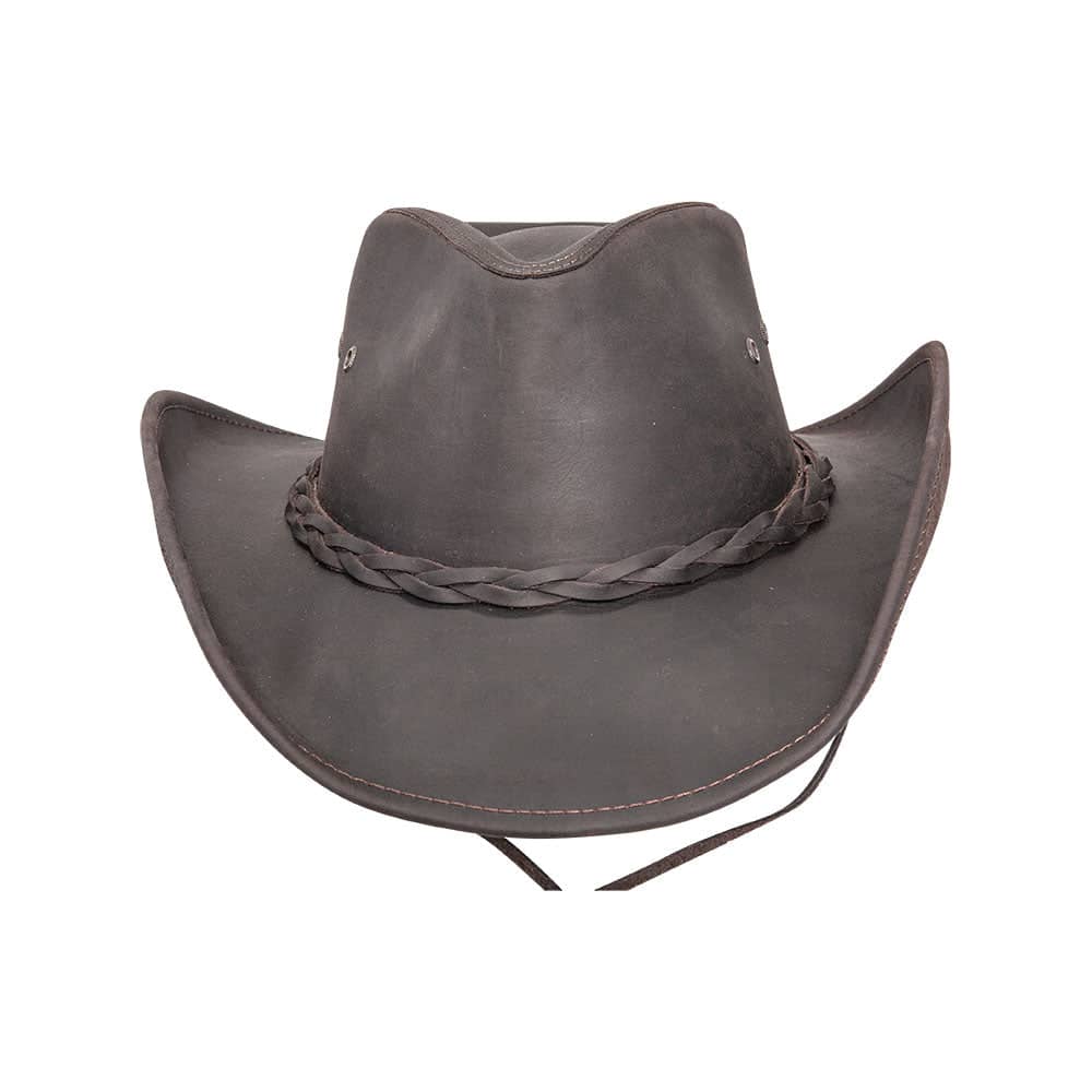 Hollywood Brown Leather Cowboy Hat by American Hat Makers