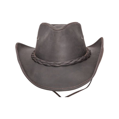 Hollywood Brown Leather Cowboy Hat by American Hat Makers