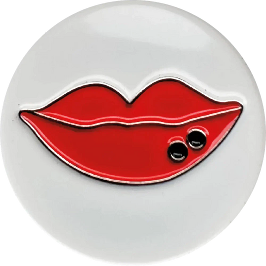 lips magnetic hat pin