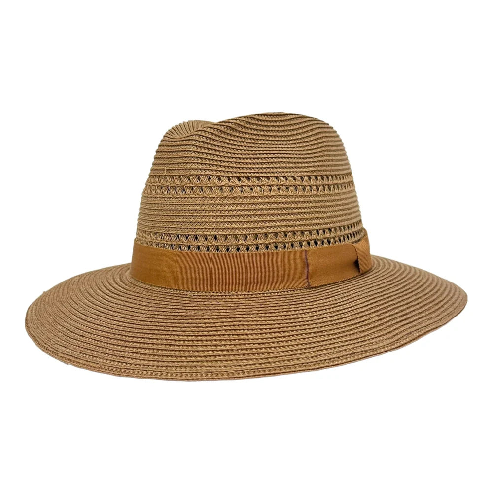 Lisbon Sun Straw Hat Angled View