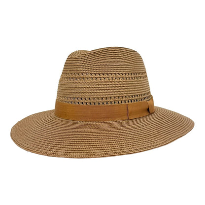 Lisbon Sun Straw Hat Angled View