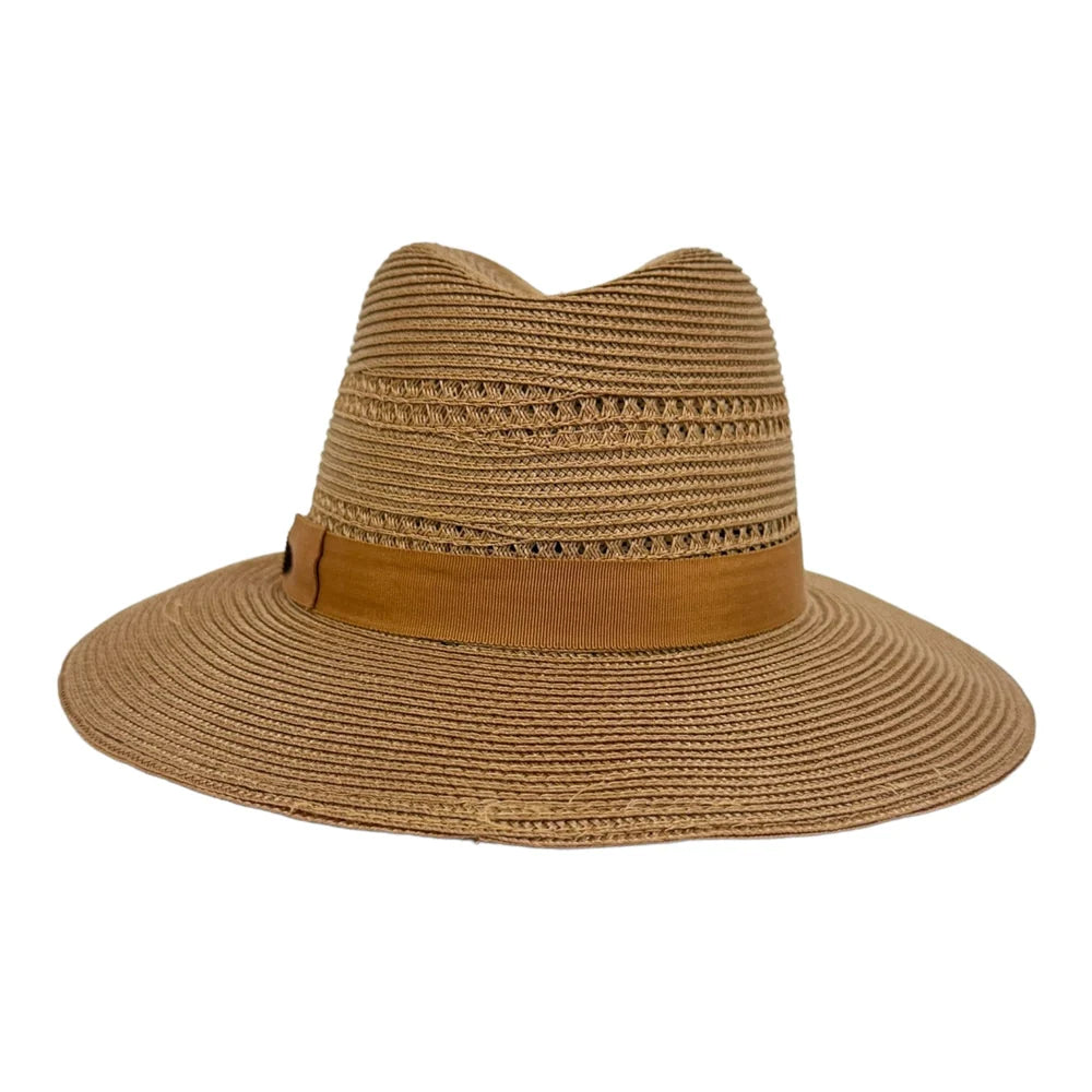 Lisbon Sun Straw Hat Back View