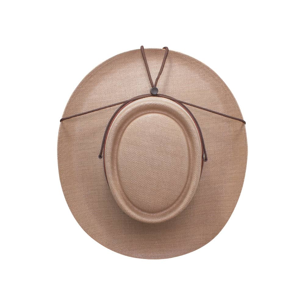 Madrid Tan Straw Pork Pie Sun Hat by American Hat Makers