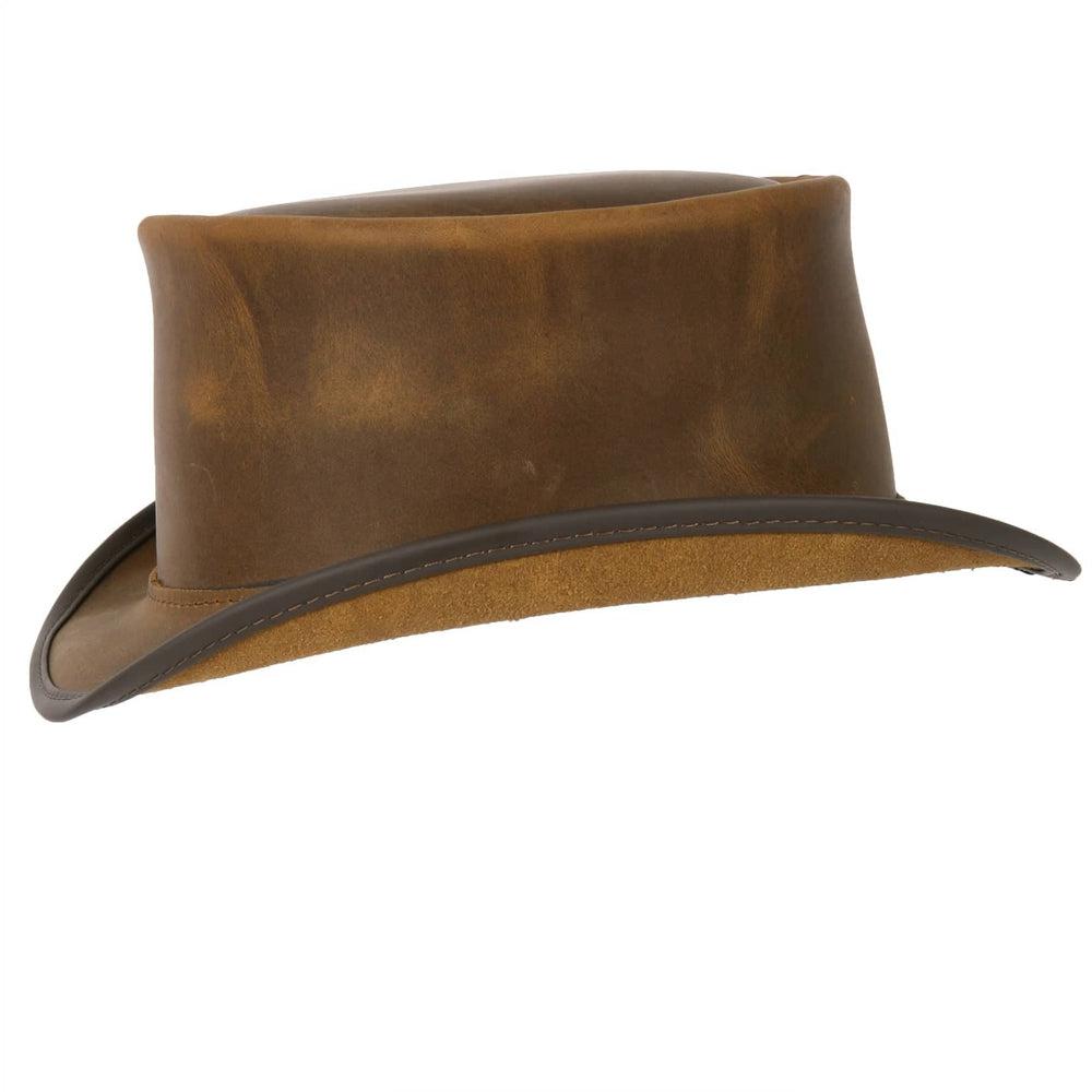 Unbanded Marlow Burnt Honey Top Hat by American Hat Makers