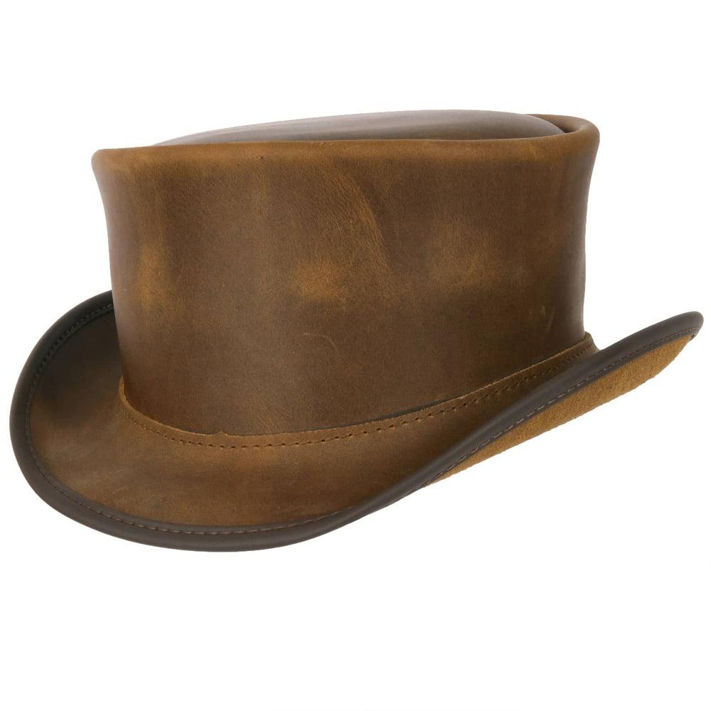 Unbanded Marlow Burnt Honey Top Hat by American Hat Makers