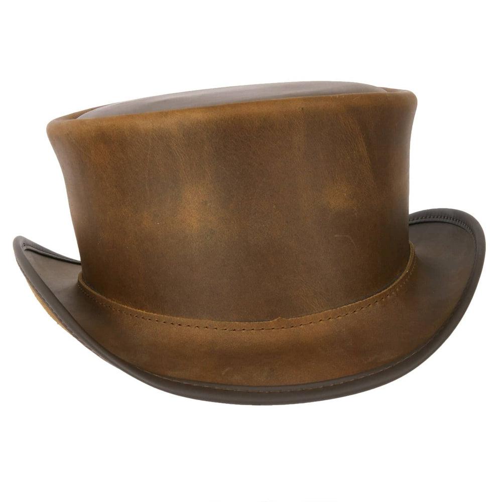 Unbanded Burnt Honey Marlow Top Hat by American Hat Makers