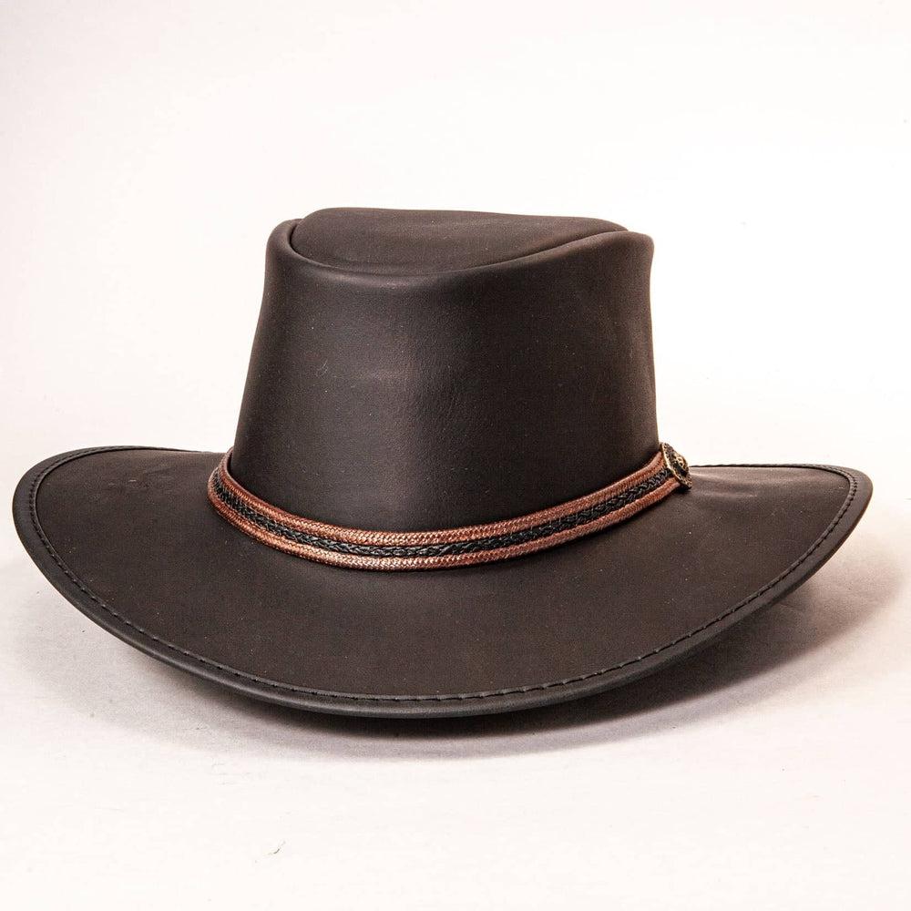 Midnight Rider Black Leather Hat by American Hat Makers