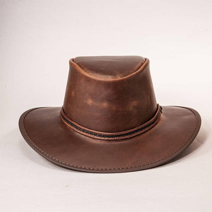 Midnight Chestnut Rider Leather Hat by American Hat Makers