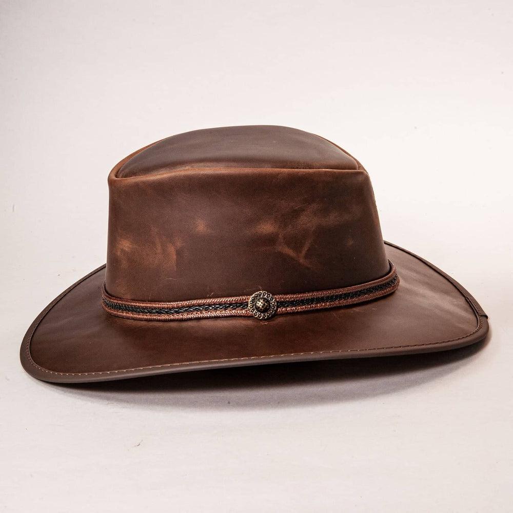 Midnight Chestnut Rider Leather Hat by American Hat Makers