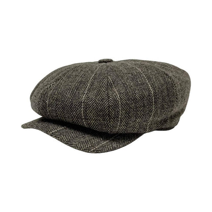 Argo Brown 8 Quarter Flat Cap by American Hat Makers