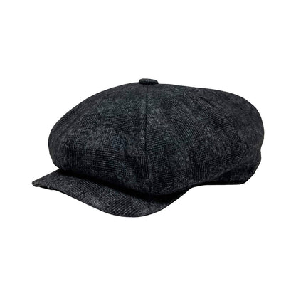 Argo Charcoal 8 Quarter Flat Cap by American Hat Makers