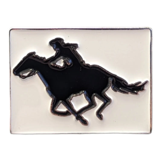 Riding Cowgirl Magnetic Hat Pin