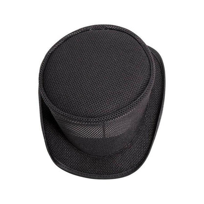 Unbanded Rogue Black Mesh Top Hat by American Hat Makers