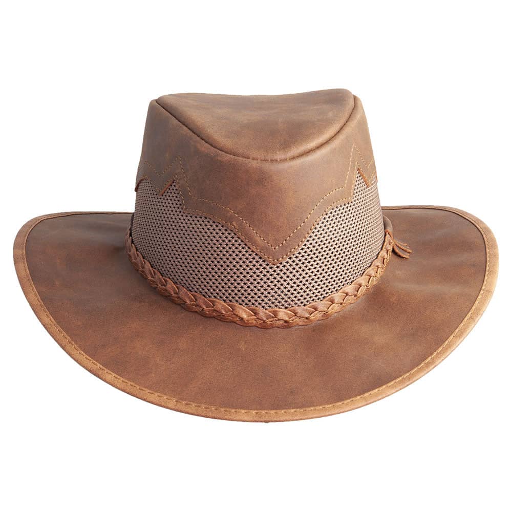 Sirocco Copper Mesh Leather Sun Hat by American Hat Makers