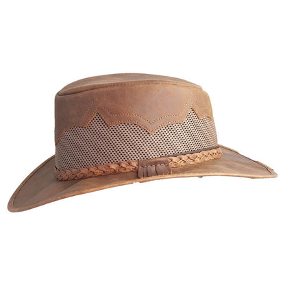 Sirocco Copper Mesh Leather Sun Hat by American Hat Makers