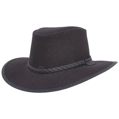 Soaker Black Mesh Sun Hat by American Hat Makers