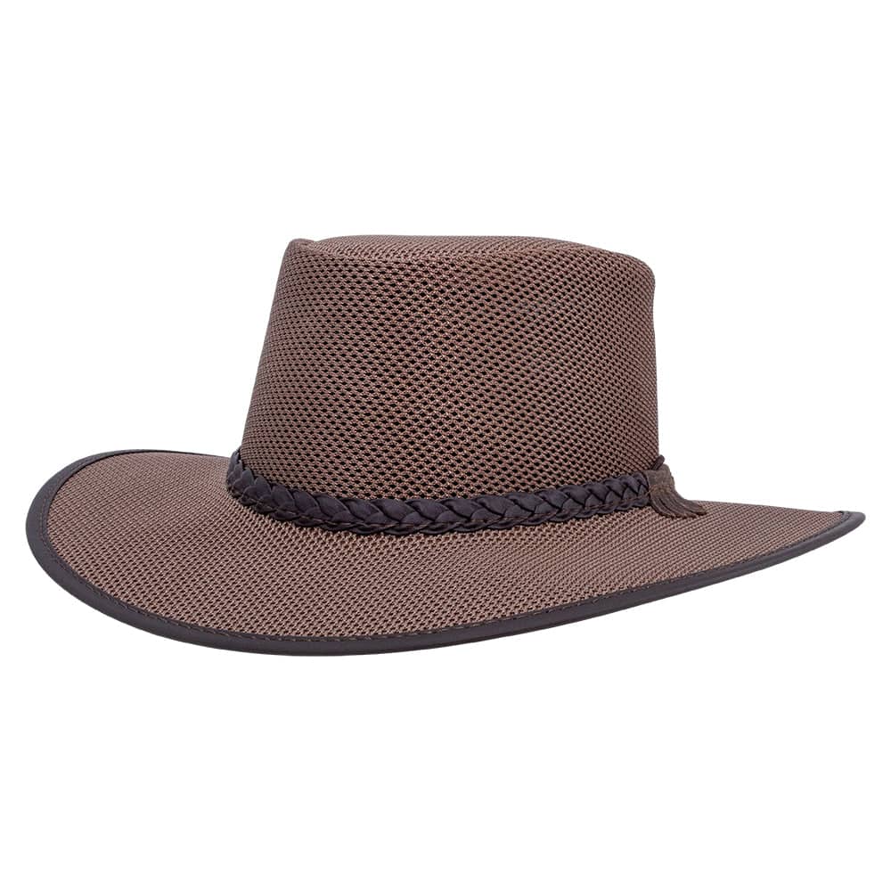 Soaker Brown Mesh Sun Hat by American Hat Makers