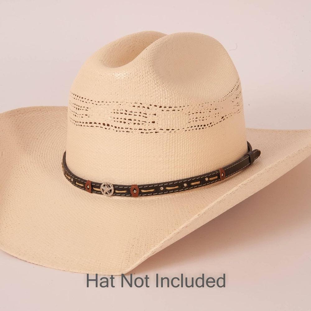 Teton Black Hat Band bon a cream hat