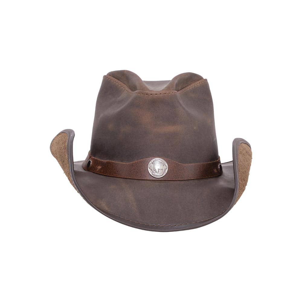 Chocolate Western Leather Cowboy Hat by American Hat Makers