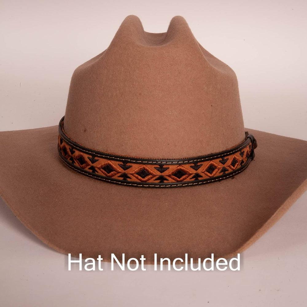 Woody Brown Cowboy Hat Band by American Hat Makers